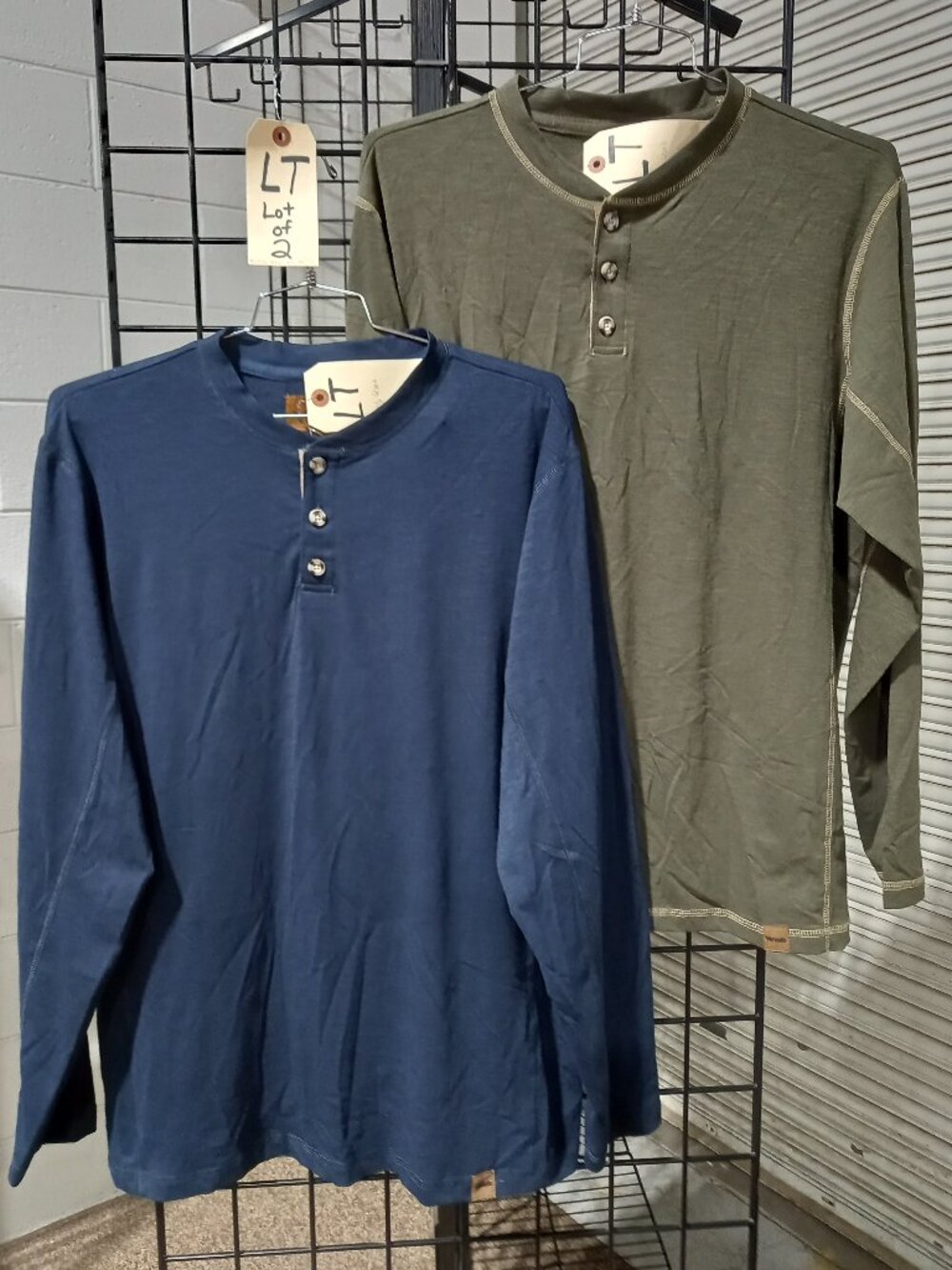 Men's Long Sleeve Flex Henleys - 2 | LT